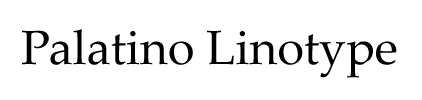 Font Palatino Linotype